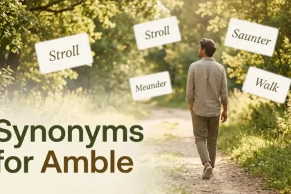 synonyms for amble