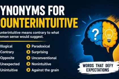 synonyms for counterintuitive