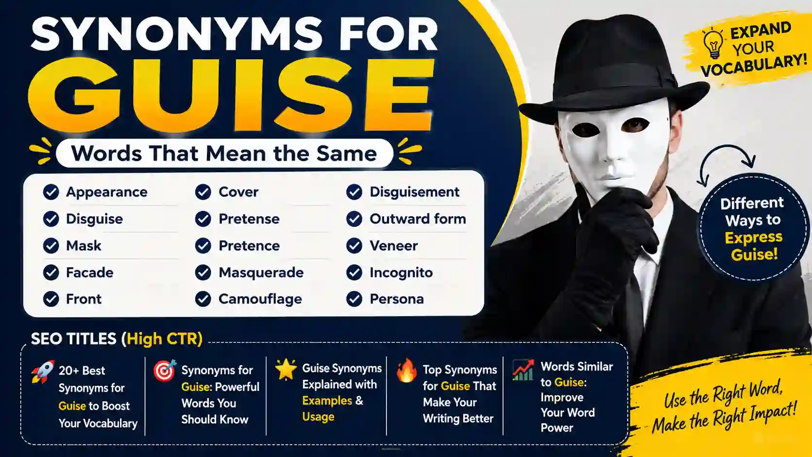 synonyms for guise