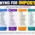 synonyms for important