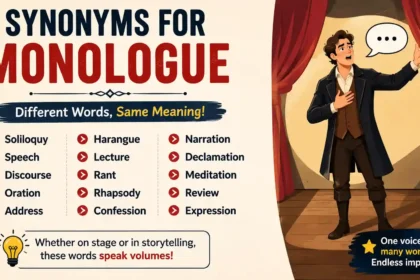 synonyms for monologue