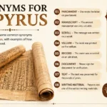synonyms for papyrus