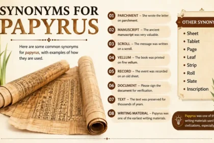 synonyms for papyrus