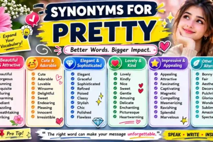 synonyms for pretty