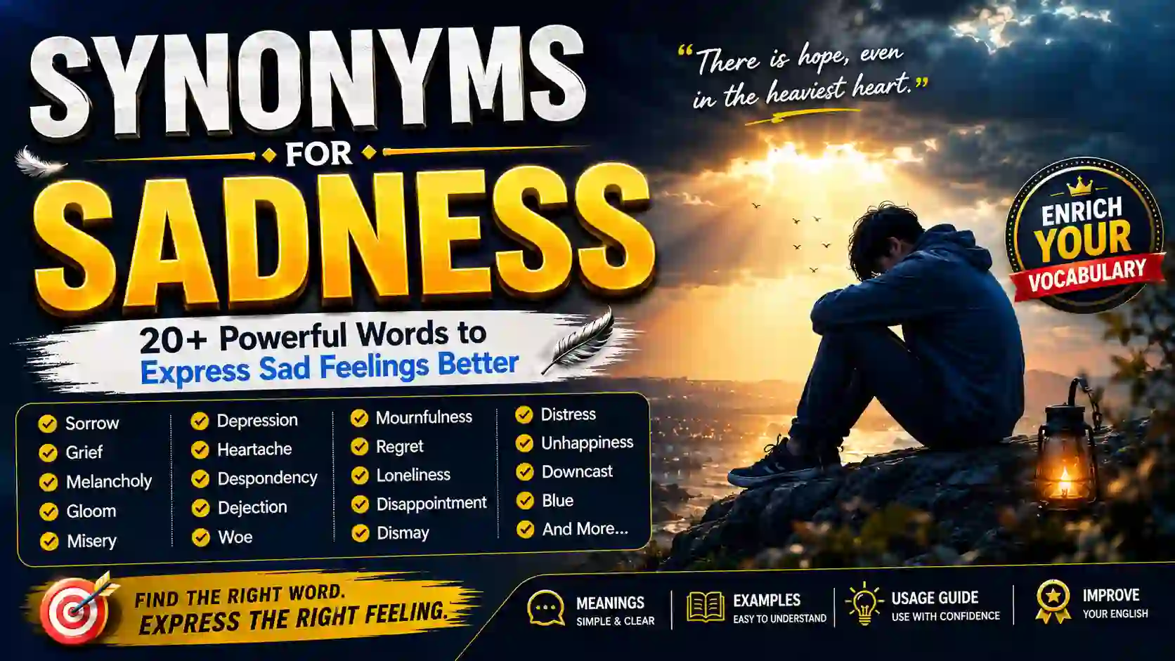 synonyms for sadness