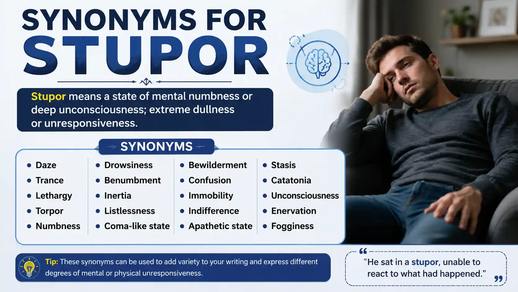 synonyms for stupor