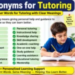 synonyms for tutoring