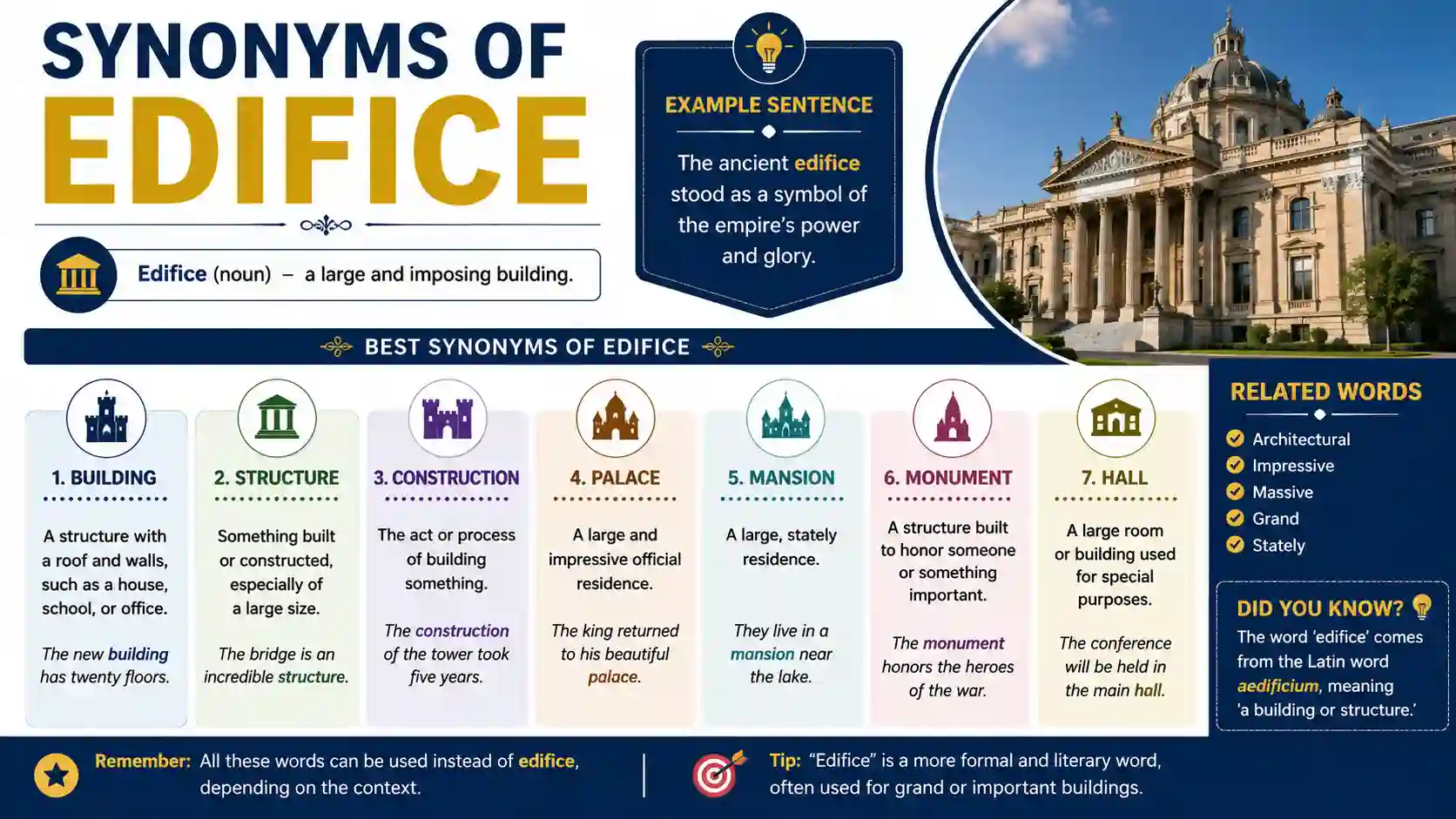 synonyms of edifice