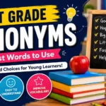 first grade synonyms
