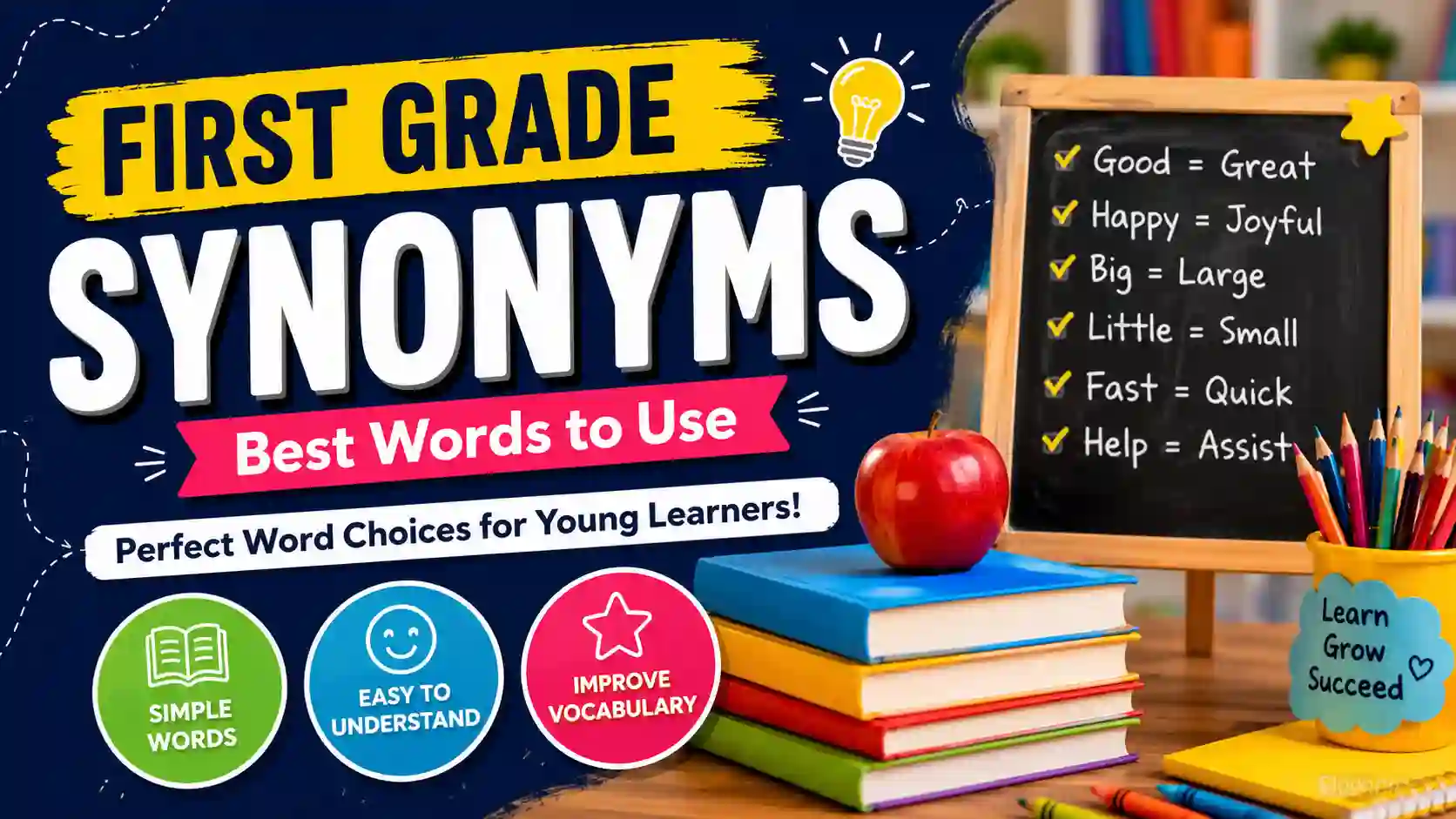 first grade synonyms