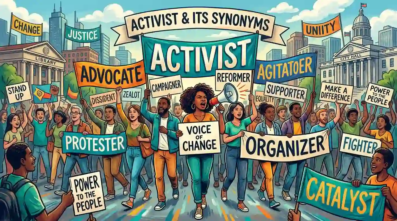 synonyms for activist