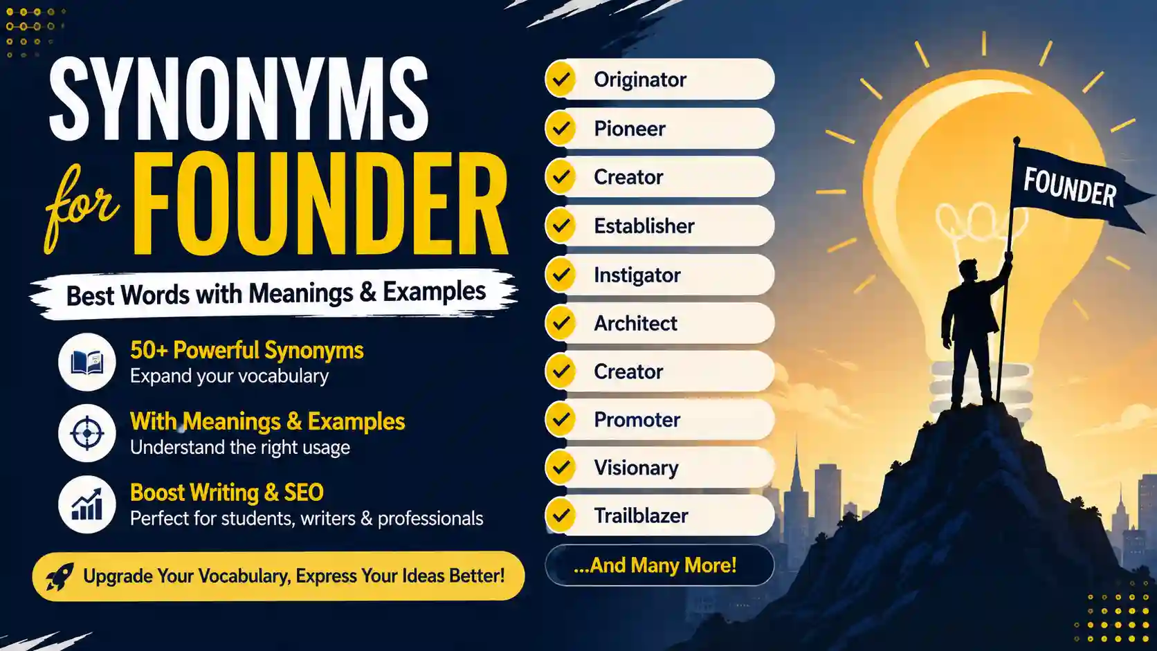 synonyms for founder