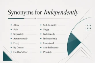 synonyms for independently