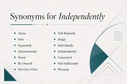 synonyms for independently