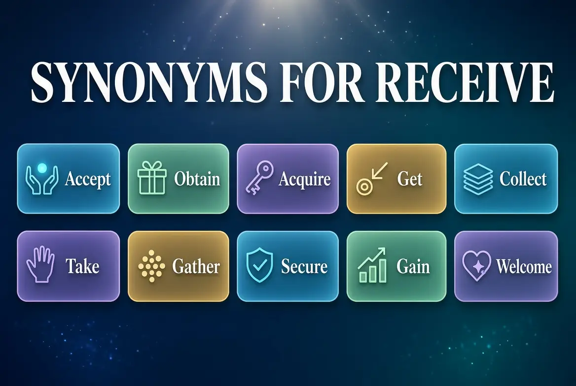 synonyms for receive