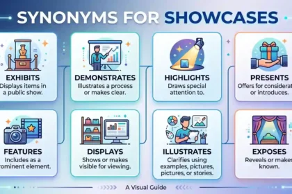 synonyms for showcases