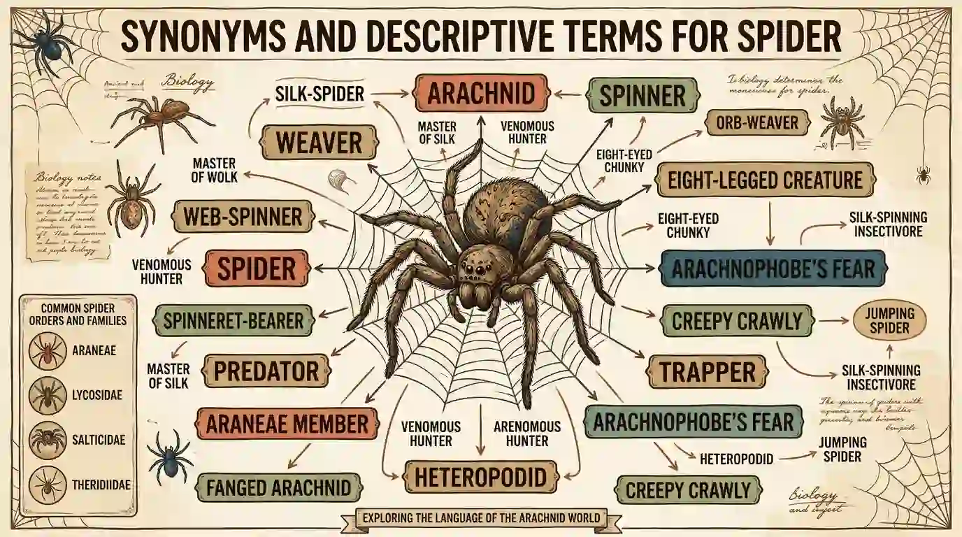 synonyms for spider