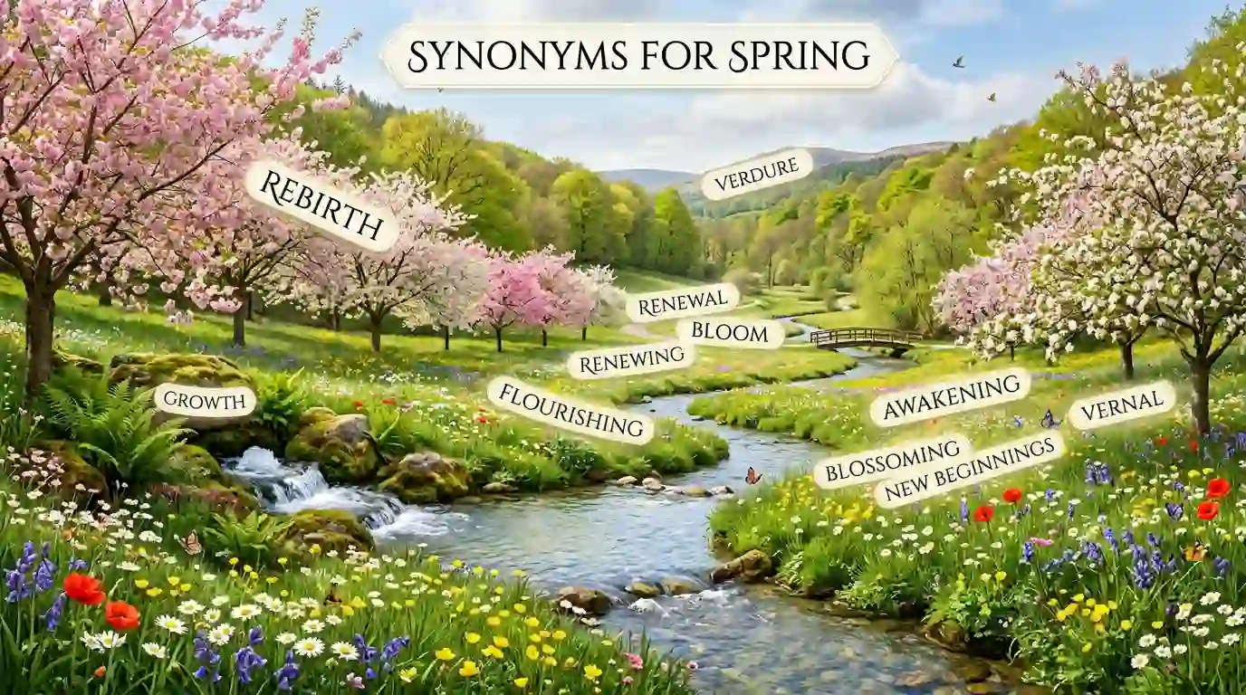 synonyms for spring