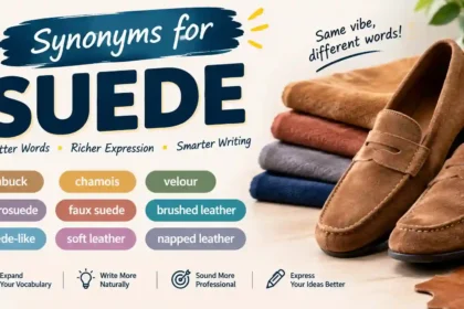 synonyms for suede