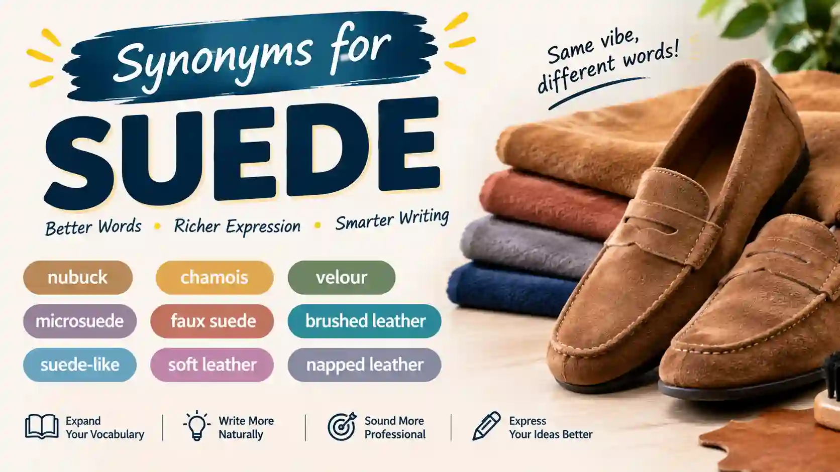 synonyms for suede