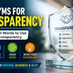 synonyms for transparency