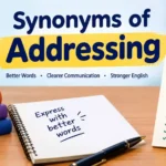 Synonyms of addressing
