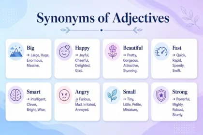 synonyms of adjectives