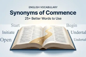synonyms of commence