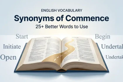synonyms of commence