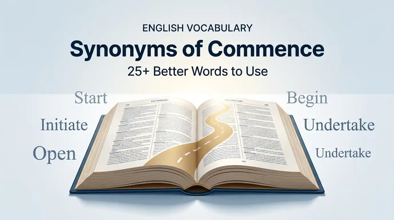 synonyms of commence