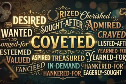 synonyms of coveted