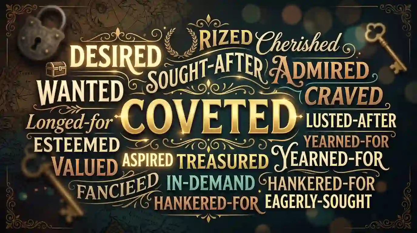 synonyms of coveted