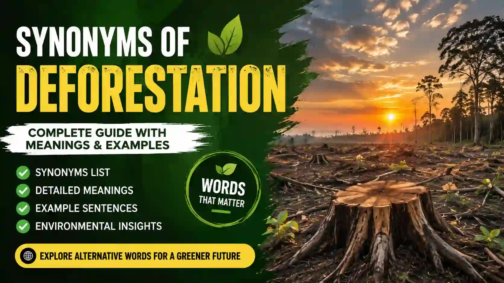 Synonyms of Deforestation