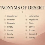synonyms of deserted