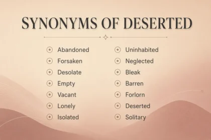 synonyms of deserted