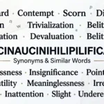 synonyms of floccinaucinihilipilification