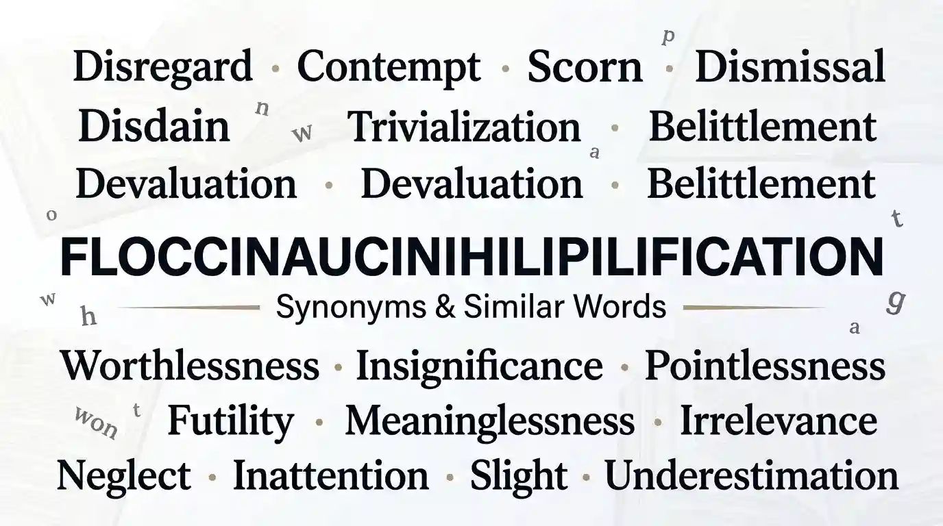 synonyms of floccinaucinihilipilification