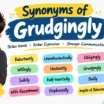 synonyms of grudgingly