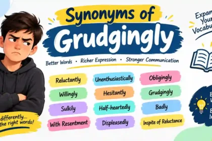 synonyms of grudgingly