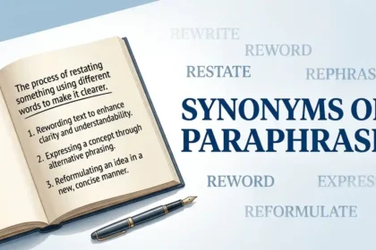 synonyms of paraphrase
