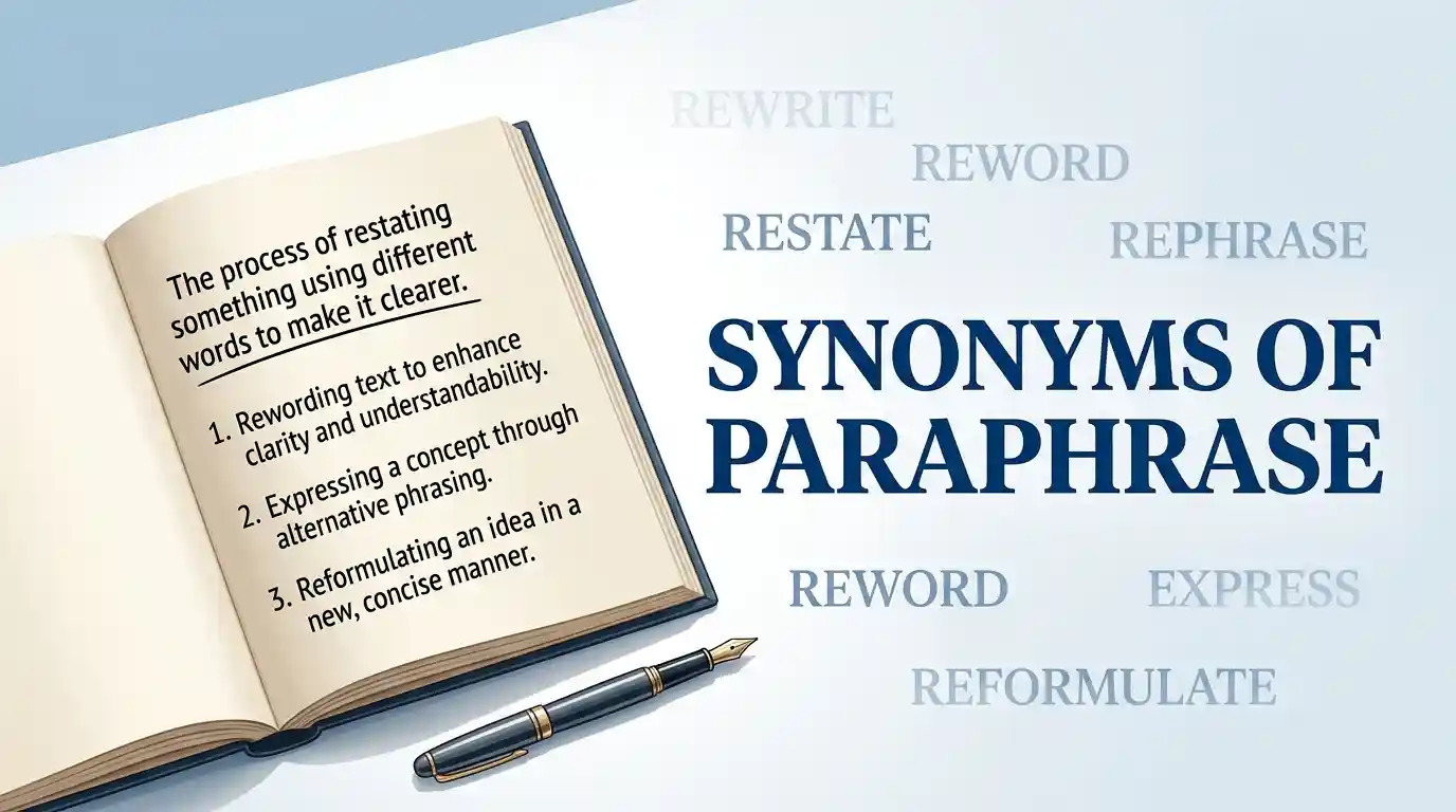 synonyms of paraphrase