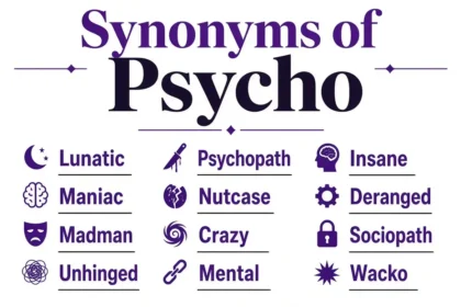 synonyms of psycho