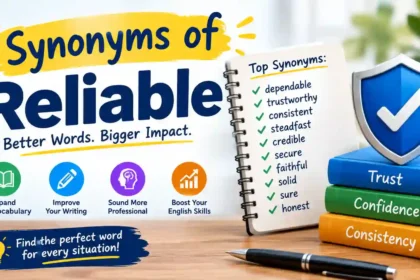 synonyms of reliable