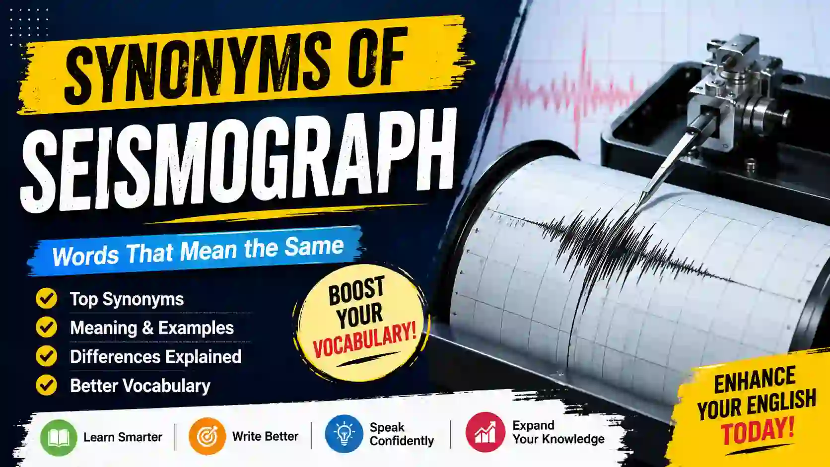 synonyms of seismograph