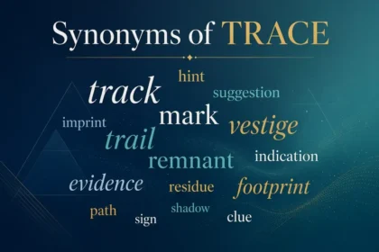 synonyms of trace