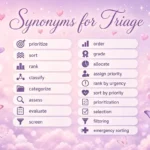 synonyms of triage