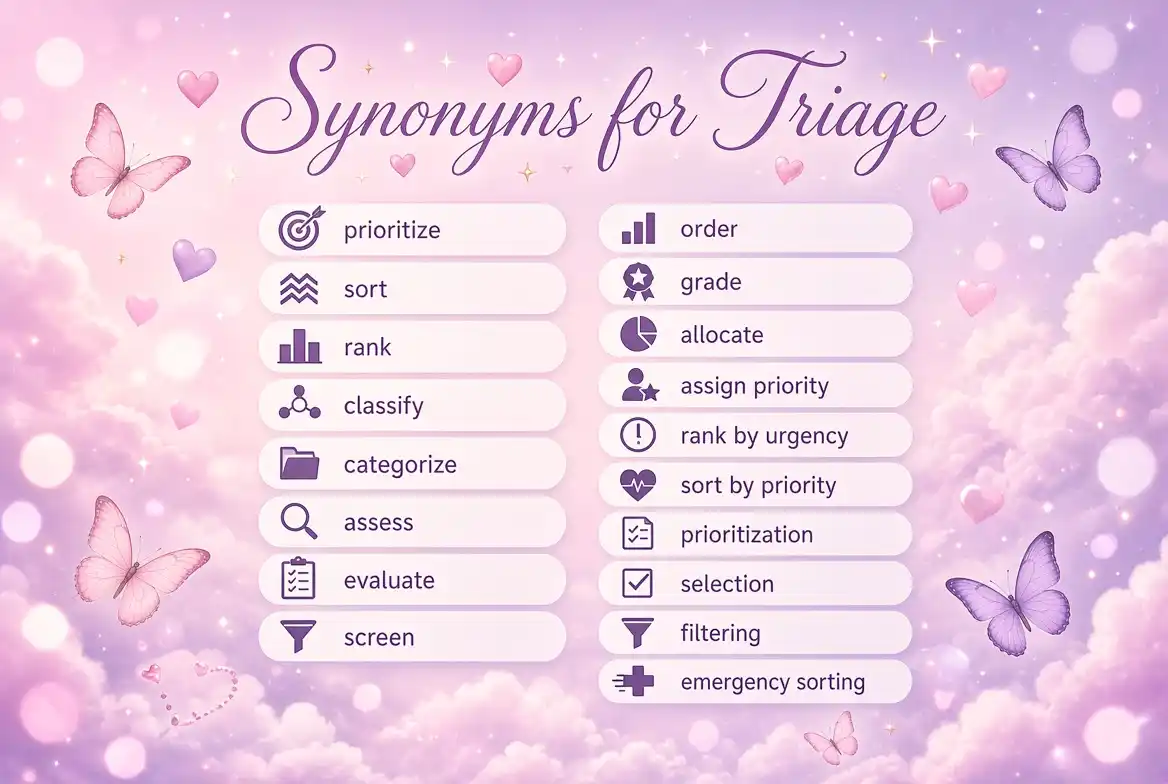 synonyms of triage