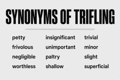 synonyms of trifling