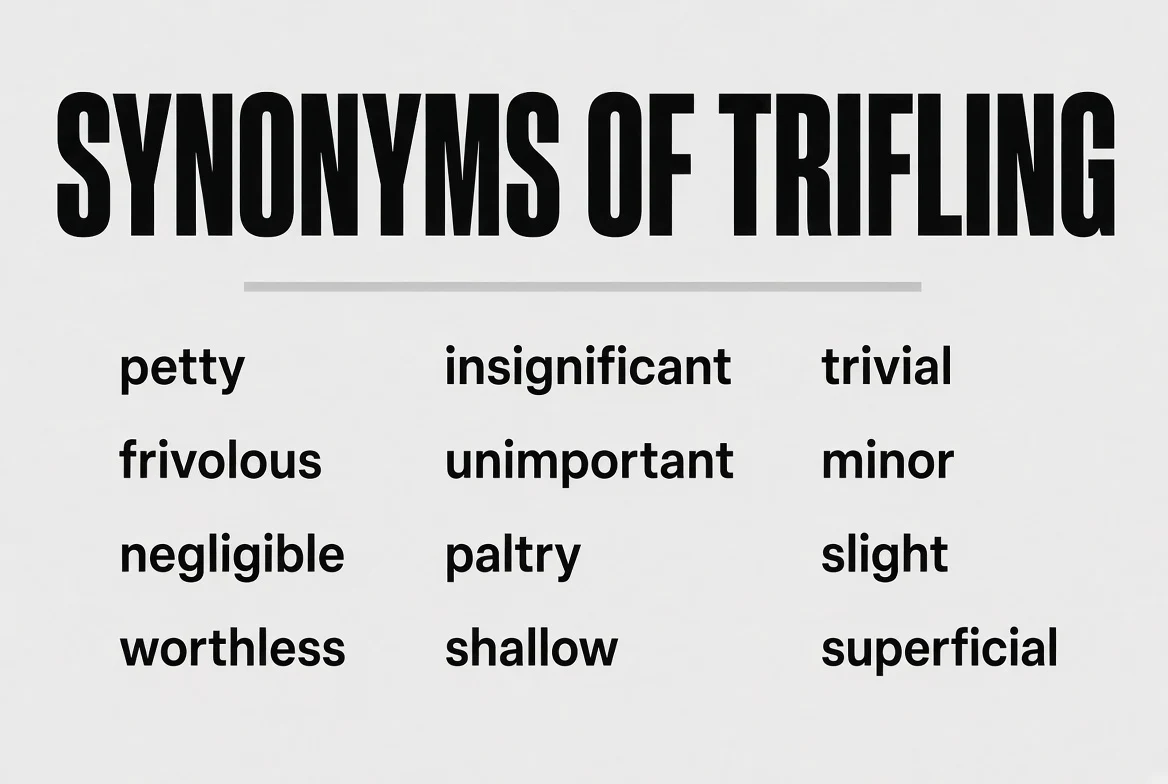 synonyms of trifling