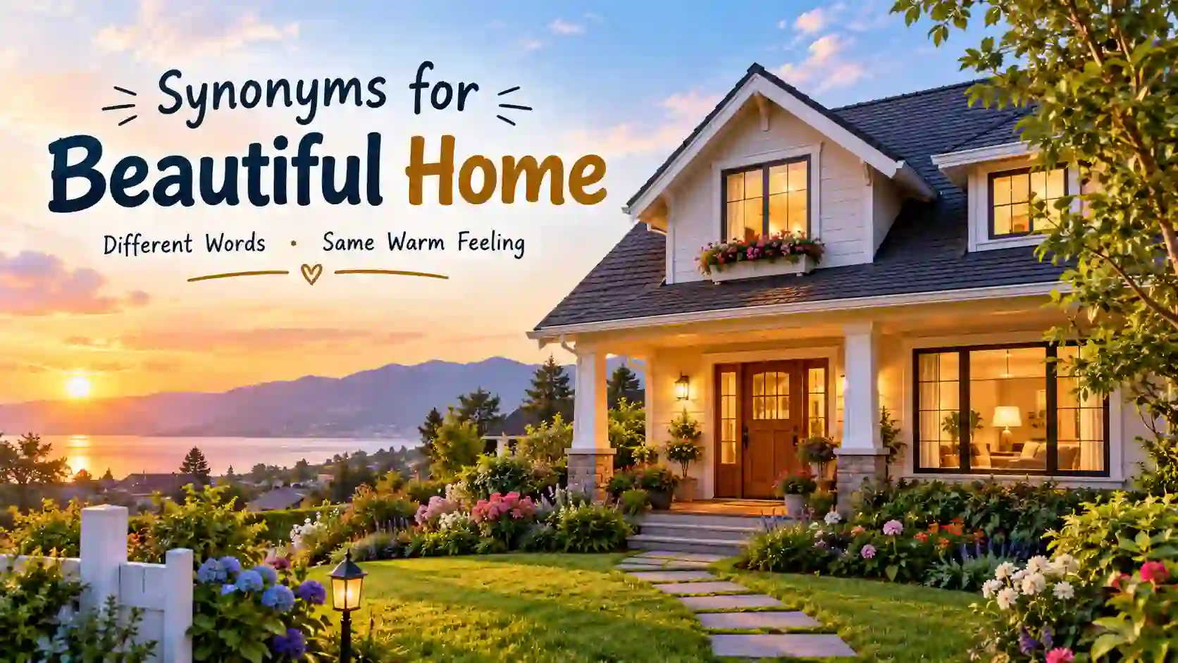 Beautiful home synonyms